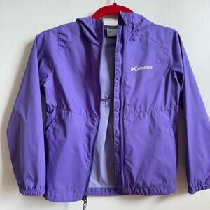 COLUMBIA Girl's Purple Rain Jacket Very Good Condition